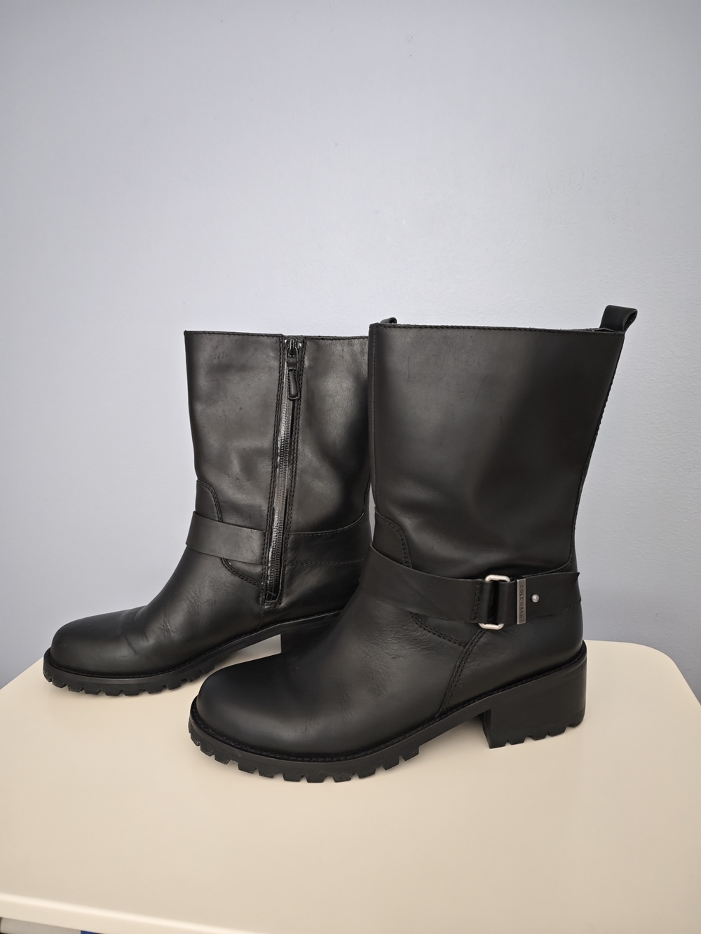 Cole Haan Leather Boot,Mid-Calf waterproof
